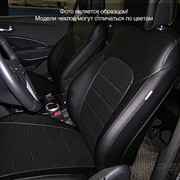 Чехлы Hyundai Santa Fe III 13 чер-сер эко-кожа Оригинал фотография