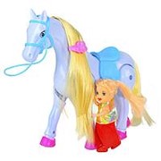 Карета с куклой Amore Bello, лошадка ходит, со звуковыми эффектами 41*12*21 см фото