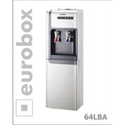 Диспенсер напольный Eurobox 64LВА цвет серебро фреоновое охлаждение краны с функцией нажатия кружкой снизу холодильник. Под заказ 15 дней. фото