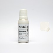 Краситель-шиммер пищевой гелевый “Kreda“, белый иней 20г фото