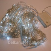 Гирлянда “Световая Сетка“,144 светодиода,прозрачный провод 1,5*1,5 м. фотография
