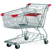 Тележка торговая для для самообслуживания в супермаркете (цвет красный)