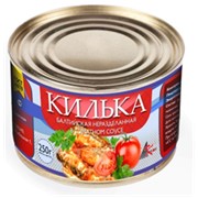 Килька балтийская неразделанная в томатном соусе фото
