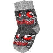 Детские шерстяные носки “Снегири“ фото