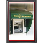 Навес над банкоматом по индивидуальному заказу. фото