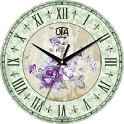 Часы настенные круглые Цветы фотография
