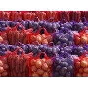 Мешок для овощей и фруктов (сетчатый мешок, cетка овощная) 40х60 фиолетовый и красный фото
