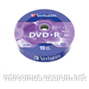 VERBATIM DVD+R 4,7Gb 16x Wrap 15 pcs Matt Silver 43786 (43786) фото
