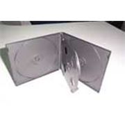 Футляр VCD Slim для 4-х CD-дисков, пластиковый, черный