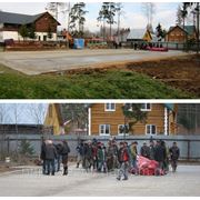 Производство и установка воздухоопорного сооружения.