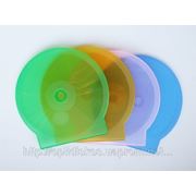 Футляр для 2-х CD-дисков(ракушка), пластиковый, цветной фотография