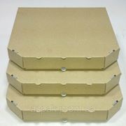 Коробки для пиццы, 300х300х37, бурые фото
