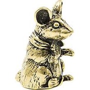 Фигурка литая Мышка, латунь ( в подарочной упаковке) фотография