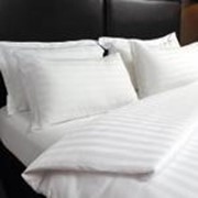 Комплект постельного белья из сатина 1,5 гостиничный фото