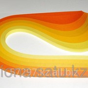 Бумага набор №25 130гр., 300мм., 150 полос, 5 цветов желто-оранжевый микс фотография
