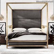 Металлическая кровать в стиле лофт “Картания-Бум“ фото