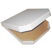 Коробка для пиццы белая O30 фотография