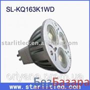 Светодиодная лампочка 12В MR16 3Вт 3 светодиода KQ163K1WD фото