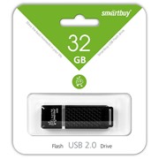 Флешка SmartBuy 32Gb Quartz black USB 2.0 фотография