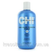 CHI Ionic Color Protector System 1 Shampoo - Безсульфатный шампунь для защиты цвета, 350ml фотография