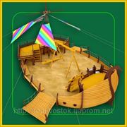 Детский деревянный комплекс “Алые паруса“ фотография