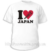 Футболка с рисунком “I love Japan - Я люблю Японию“ фото