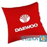Подушка с логотипом Daewoo фотография
