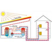 Батареи солнечные Горячее водоснабжение тепло и электроэнергия в дом от солнечных батарей фото