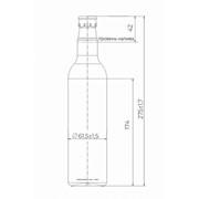 Стеклянная бутылка КПМ3-500-Базис1 фотография