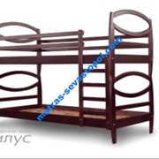 Кровать двухъярусная из ольхи для детей Наутилус