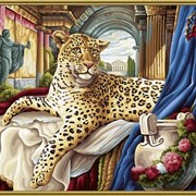 Раскраска по номерам Римский леопард фотография