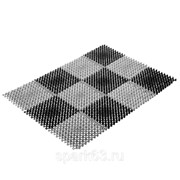 Коврик “Травка“ п/эт. 42х56см черно-серый фото