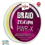 Braid Zoom PWR-X brai-ded line (grey) 0,12, 1500
