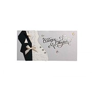 Конверт для денег Стильная открытка “С Днём Свадьбы!“, ручная работа, 5КР-016 фотография