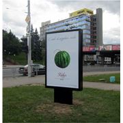 Размещение рекламы на ситилайтах (лайтпостерах) в центре Минска