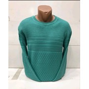 Мужской джемпер с разными узорами вязки (5 цветов) фото