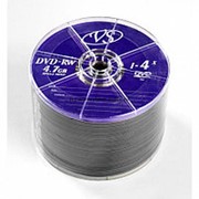 Диск DVD-RW VS 4,7GB, 4x, bulk/50шт, перезаписываемый
