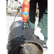 Футеровка гуммирование барабанов ремонт приводного барабана 2Л-100У с заменой футеровки в Украине фото