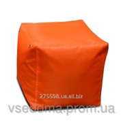 Оранжевый пуфик кубик 35*35*35 см из ткани Оксфорд