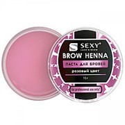 Паста для бровей розовая SEXY BROW HENNA, 15 г фотография
