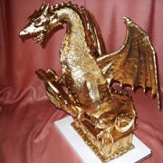 Скульптура Карпатский дракон. Бронзовый.