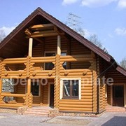Установка деревянных домов фотография