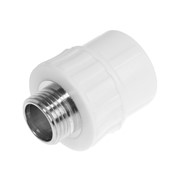Муфта переходная VALFEX PRO, полипропиленовая, 25 мм х 1/2', наружная резьба (комплект из 25 шт.) фото
