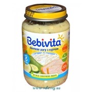 Пюре Bebivita 100г Овощное ассорти с цыпленком