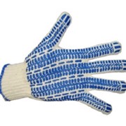 Перчатки трикотажные с ПВХ-Протектор (4-х нитка) фотография