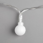 Гирлянда 'Нить' 3 м с насадками 'Шарики', IP20, прозрачная нить, 20 LED, свечение мульти, фиксинг, 3 х AA фото