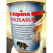 Alpina HOLZLASUR. Органоразбавляемая, тонкослойная лазурь для защиты древесины фото