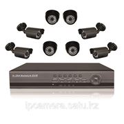 Готовый комлект системы видеонаблюдения на 8 видеокамер для самостоятельной установки фото