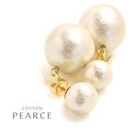MAGGIO Double Cotton Pearl Earrings Серьги
