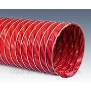 Шланг для вентиляции типа КЛИН, силикон (красный) фото